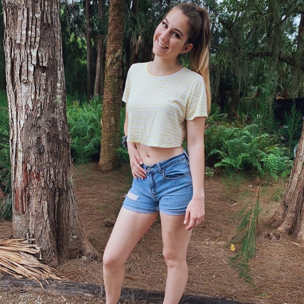 Levi’s Distressed Light Wash Shorts